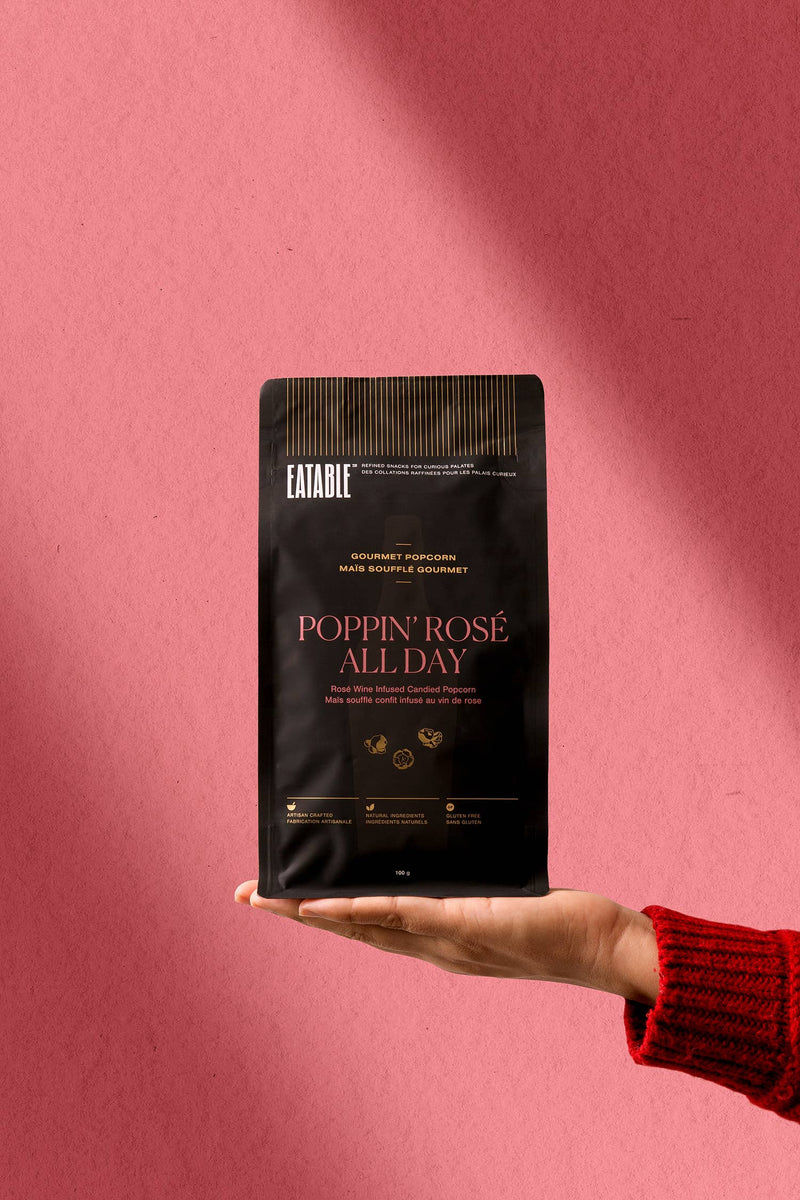 Poppin' Rosé All Day | Wine Infused Gourmet Popcorn