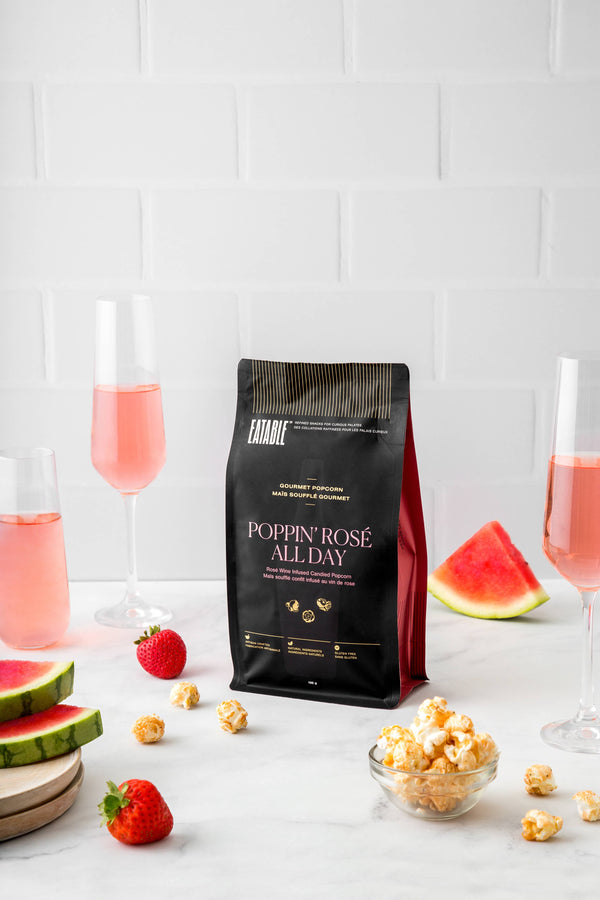 Poppin' Rosé All Day | Wine Infused Gourmet Popcorn