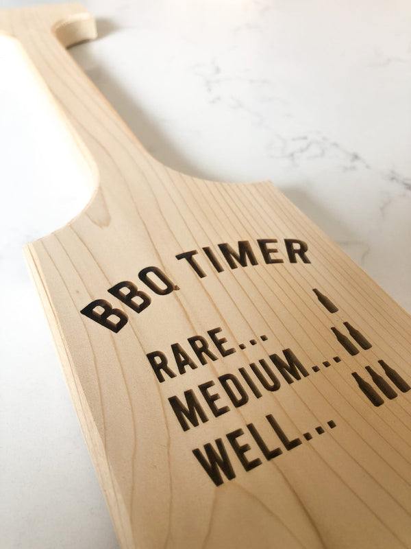 Engraved Cedar BBQ Scraper | Miller Box Co.